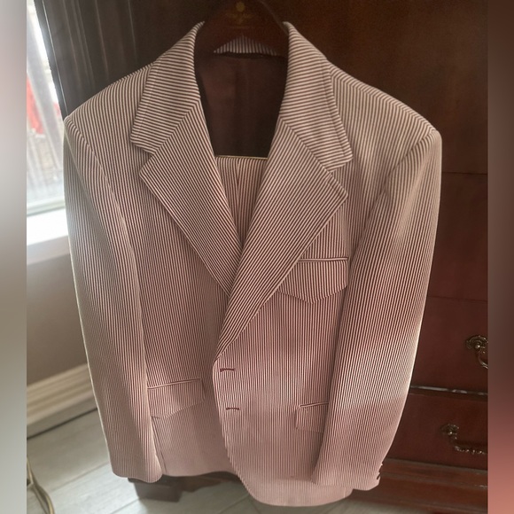 Vintage McGregor All Polyester Supple Crushproof Pinstripe Suit - Picture 9 of 15